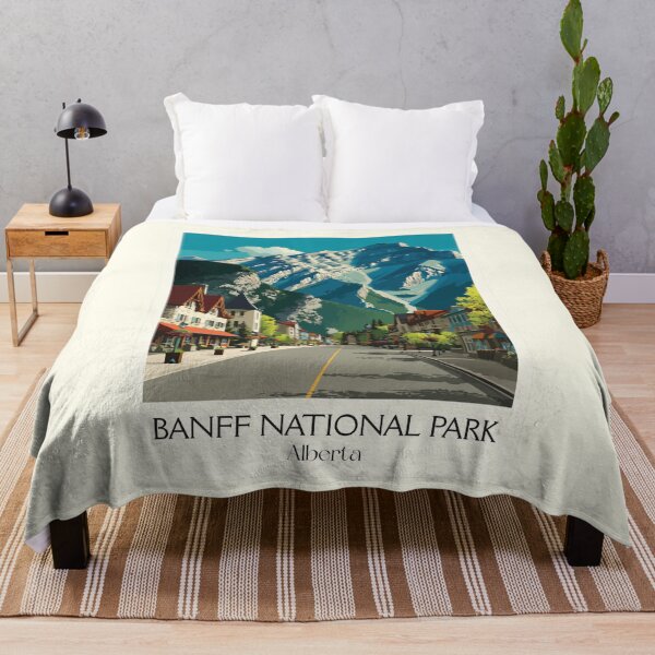 Item preview, Banff National Park Alberta | Rocky Mountain Town Art designed and sold by TuncGK.
