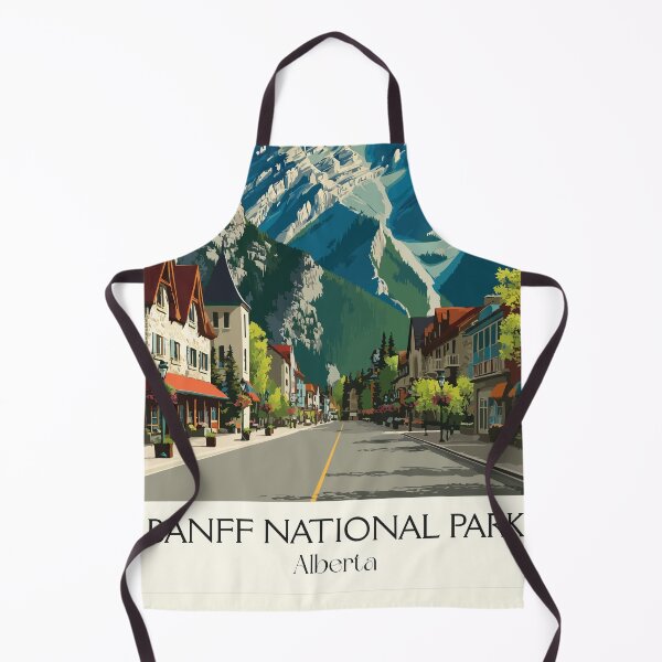 Item preview, Banff National Park Alberta | Rocky Mountain Town Art designed and sold by TuncGK.