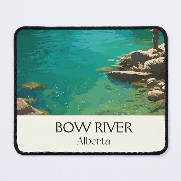 Item preview, Bow River Alberta | Canadian Rockies Scenery Art Print designed and sold by TuncGK.
