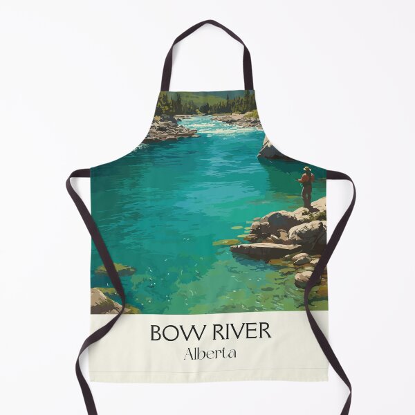 Item preview, Bow River Alberta | Canadian Rockies Scenery Art Print designed and sold by TuncGK.