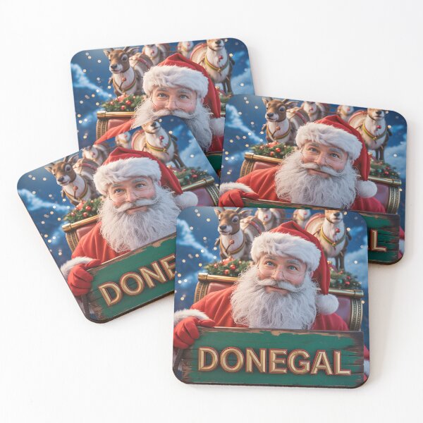 Item preview, Donegal Santa Claus with Reindeers designed and sold by OliDesigns.