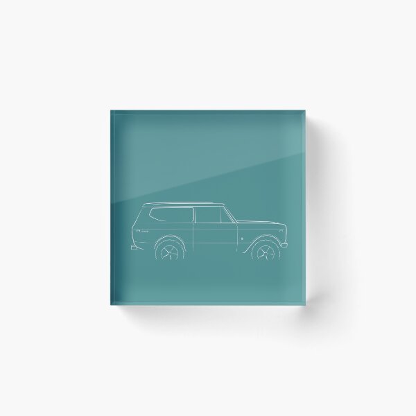 Item preview, International Harvester Scout 2 - profile stencil, white designed and sold by mal-photography.