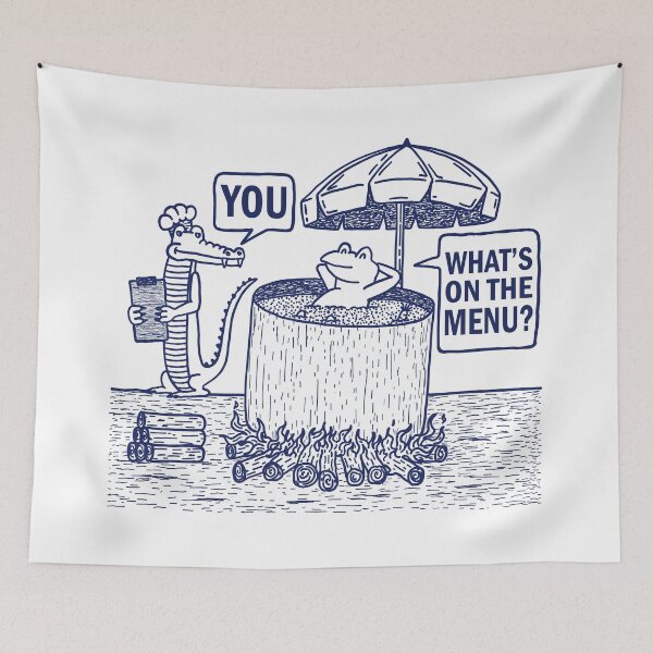 Item preview, Funny Crocodile Boiling Frog  designed and sold by ArtNoveltee.