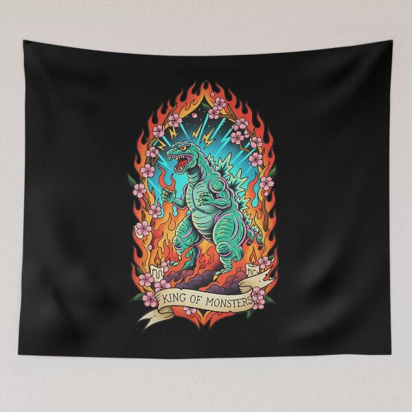 Item preview, KING OF MONSTERS Retro Kaiju Lizard designed and sold by CoffinsArt.