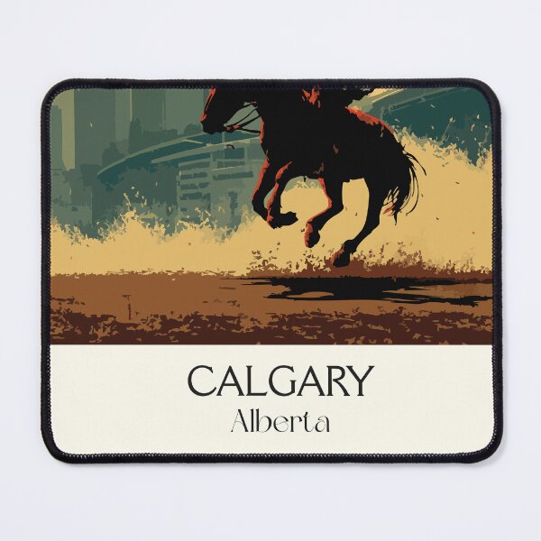 Item preview, Calgary Alberta | Western Heritage & Skyline Art Print designed and sold by TuncGK.