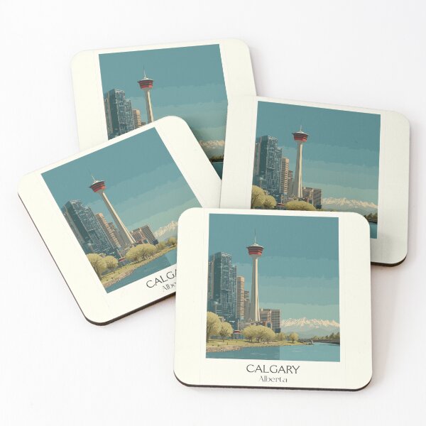 Item preview, Calgary Alberta Skyline | Prairie City Observation Tower Art designed and sold by TuncGK.