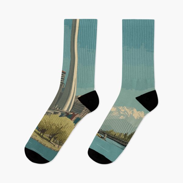 Item preview, Calgary Alberta Skyline | Prairie City Observation Tower Art designed and sold by TuncGK.