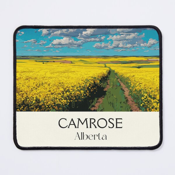 Item preview, Camrose Alberta | Prairie Canola Fields Scenery Art designed and sold by TuncGK.