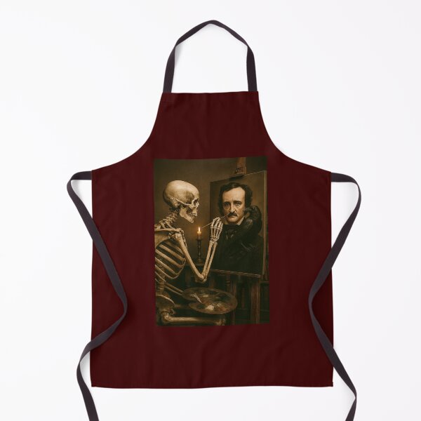 Item preview, Skeleton Painting Edgar Allan Poe designed and sold by Halifaxartguy.
