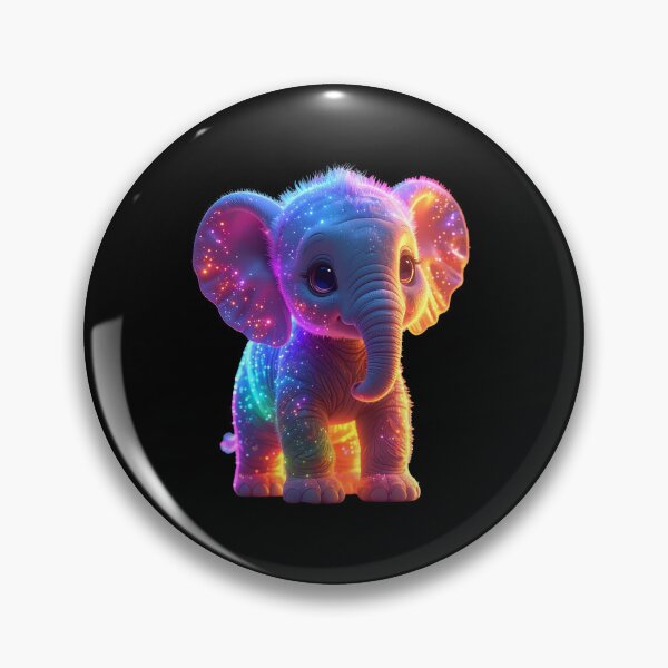 Item preview, Rainbow Galaxy Baby Elephant – Cute Glowing Cosmic Art t-shirt  designed and sold by Alicjareign.