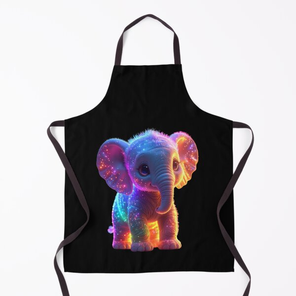 Item preview, Rainbow Galaxy Baby Elephant – Cute Glowing Cosmic Art t-shirt  designed and sold by Alicjareign.