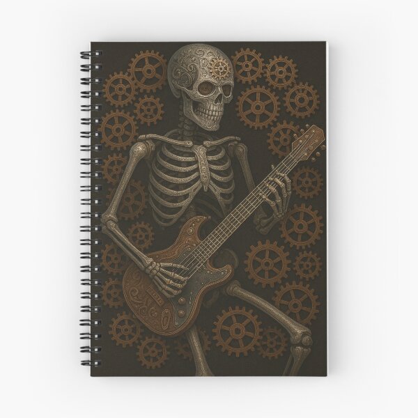 Item preview, Death Metal Gearhead Guitarist - Steampunk Day of the Dead designed and sold by T4Texas.
