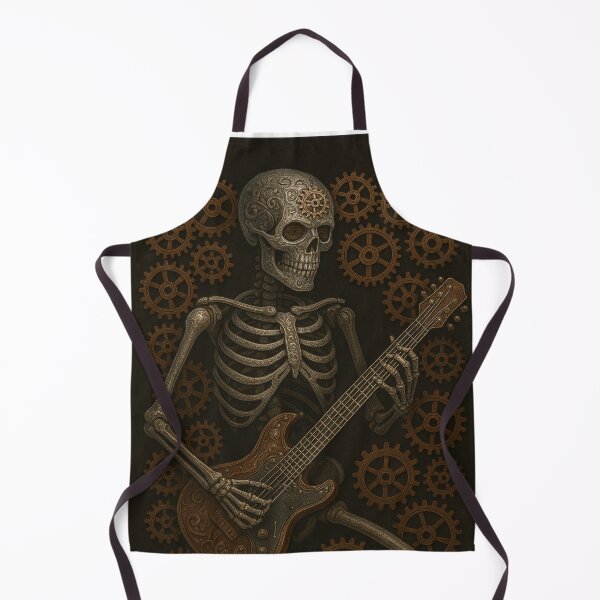 Item preview, Death Metal Gearhead Guitarist - Steampunk Day of the Dead designed and sold by T4Texas.