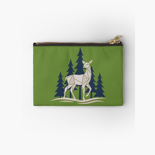 Item preview, Geometric White Deer in Winter in the Forest designed and sold by DoceVaga.