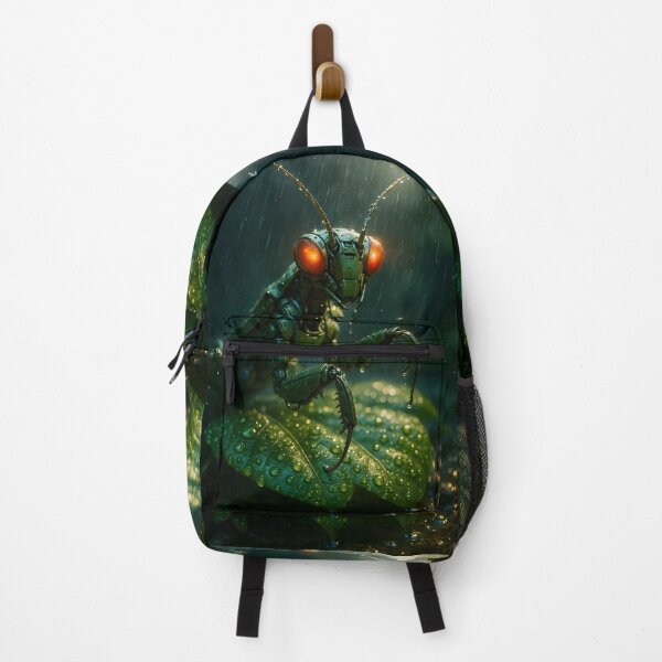 Item preview, Cyber Mantis in the Rain – Futuristic Mecha Insect designed and sold by Pixel-Up.