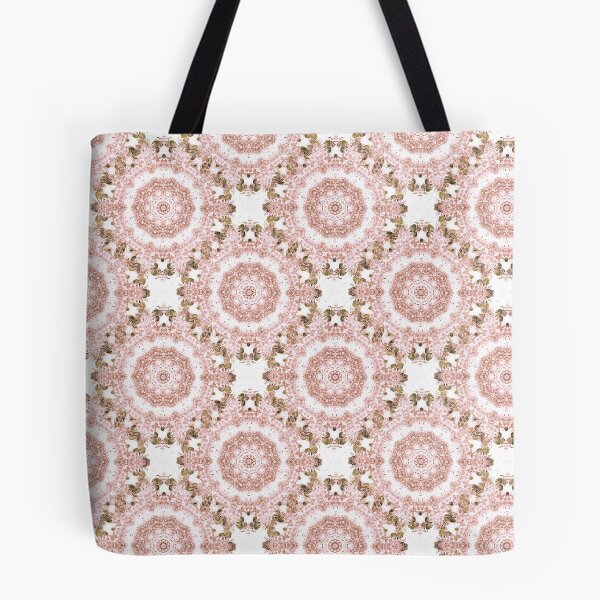 Item preview, Lace Floral Mandala Pattern in Peach designed and sold by Artistestella.