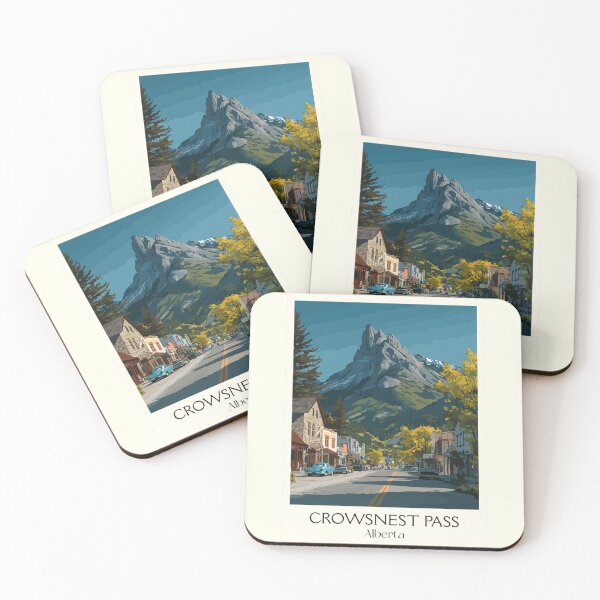 Item preview, Crowsnest Pass Alberta | Historic Rocky Mountain Town Art designed and sold by TuncGK.