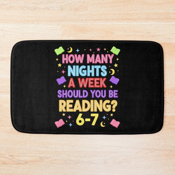 Item preview, Funny How Many Nights A Week Should You Be Reading 6–7 Teacher  designed and sold by gear-posters.