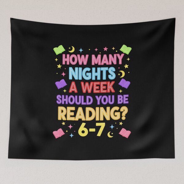 Item preview, Funny How Many Nights A Week Should You Be Reading 6–7 Teacher  designed and sold by gear-posters.