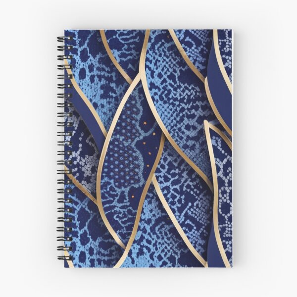 Item preview, vivid navy blue metallic snakeskin pattern v0.2 designed and sold by gulka8.