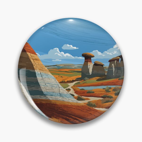 Item preview, Drumheller Alberta | Canadian Badlands Hoodoos Art designed and sold by TuncGK.