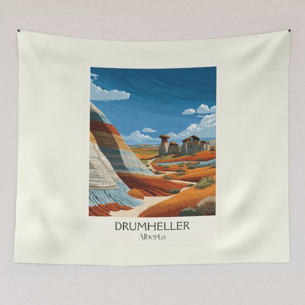 Item preview, Drumheller Alberta | Canadian Badlands Hoodoos Art designed and sold by TuncGK.