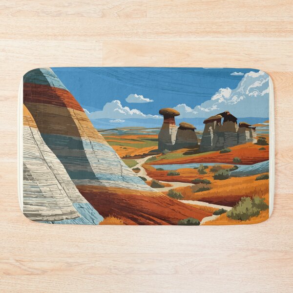 Item preview, Drumheller Alberta | Canadian Badlands Hoodoos Art designed and sold by TuncGK.