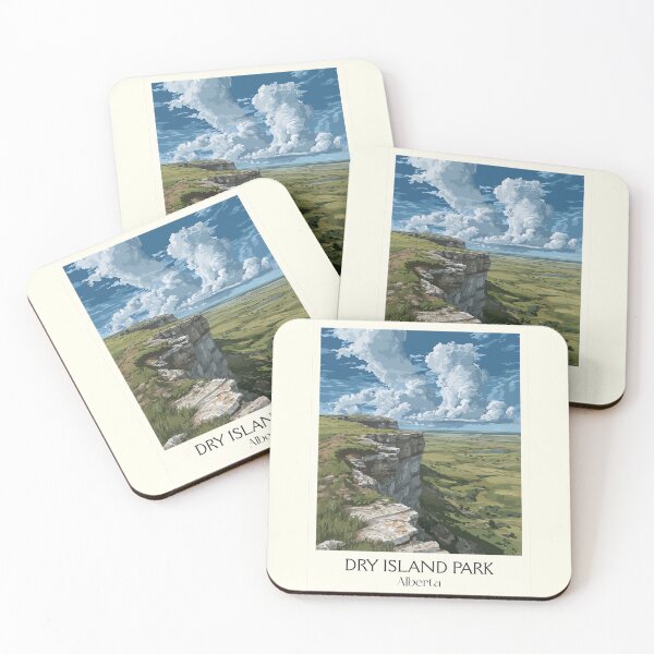 Item preview, Dry Island Buffalo Jump | Alberta Badlands Lookout Art designed and sold by TuncGK.