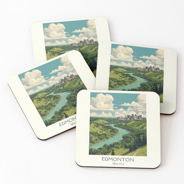 Item preview, Edmonton Alberta | River Valley Cityscape Art Print designed and sold by TuncGK.