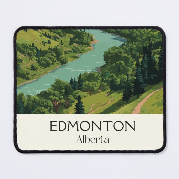 Item preview, Edmonton Alberta | River Valley Cityscape Art Print designed and sold by TuncGK.
