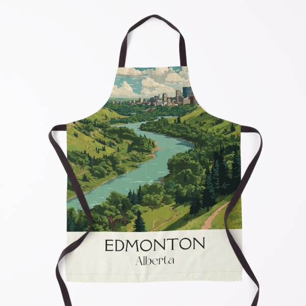 Item preview, Edmonton Alberta | River Valley Cityscape Art Print designed and sold by TuncGK.