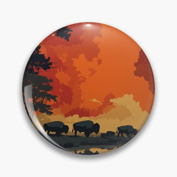 Item preview, Elk Island National Park | Bison Prairie Sunset Art designed and sold by TuncGK.