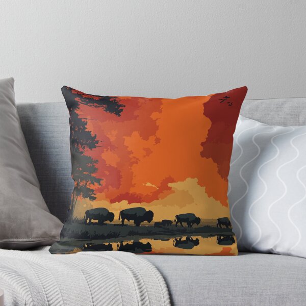 Item preview, Elk Island National Park | Bison Prairie Sunset Art designed and sold by TuncGK.