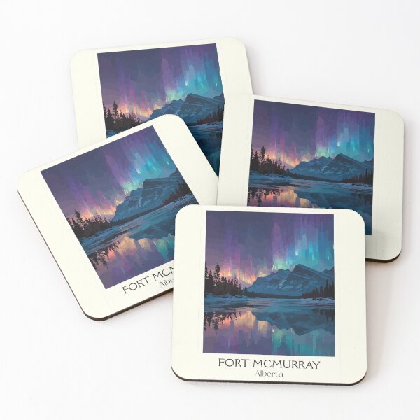 Item preview, Fort McMurray Alberta | Northern Lights & Boreal Forest Art designed and sold by TuncGK.
