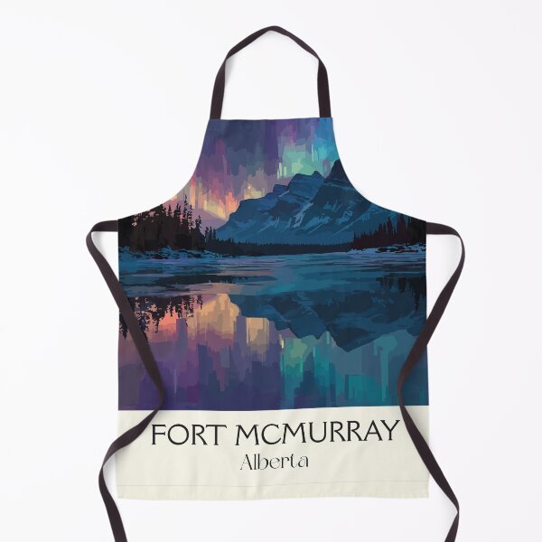 Item preview, Fort McMurray Alberta | Northern Lights & Boreal Forest Art designed and sold by TuncGK.