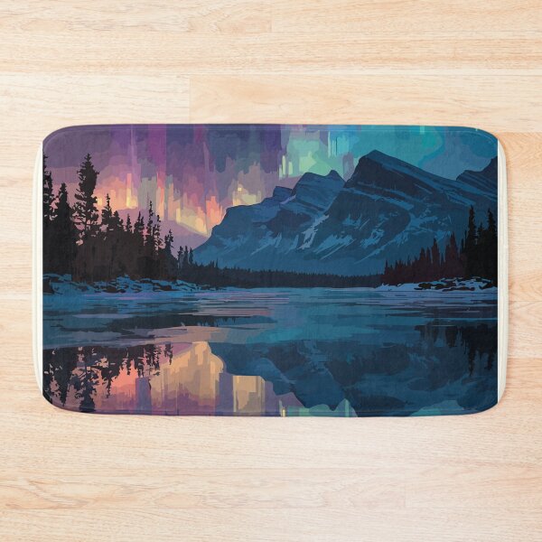 Item preview, Fort McMurray Alberta | Northern Lights & Boreal Forest Art designed and sold by TuncGK.