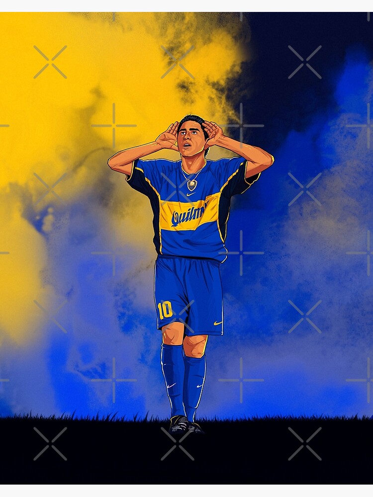 イラスト Riquelme Dedicated Illustration Board Riquelme Celebration Boca Juniors