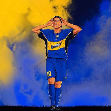 イラスト Riquelme Dedicated Illustration Board Riquelme Celebration Boca Juniors