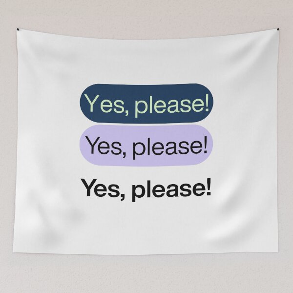 Item preview, Yes, please! designed and sold by PritntPlay.