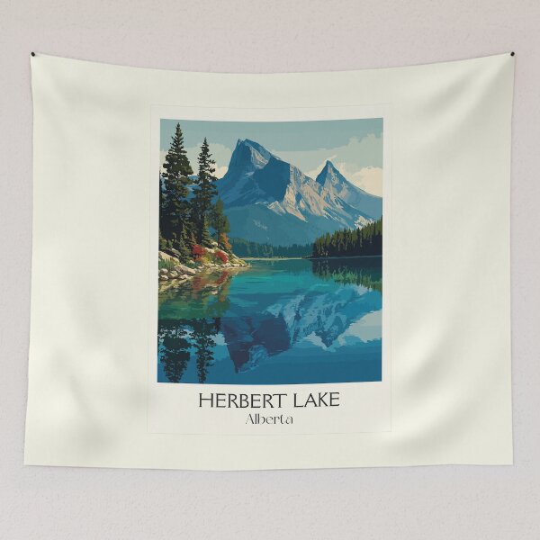 Item preview, Herbert Lake Alberta | Icefields Parkway Reflection Art designed and sold by TuncGK.