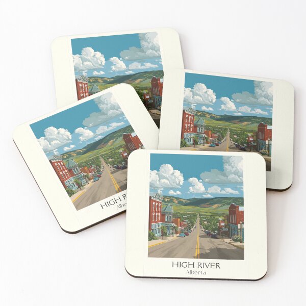 Item preview, High River Alberta | Foothills Town & Main Street Art designed and sold by TuncGK.
