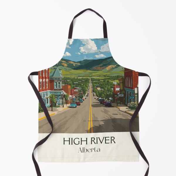 Item preview, High River Alberta | Foothills Town & Main Street Art designed and sold by TuncGK.