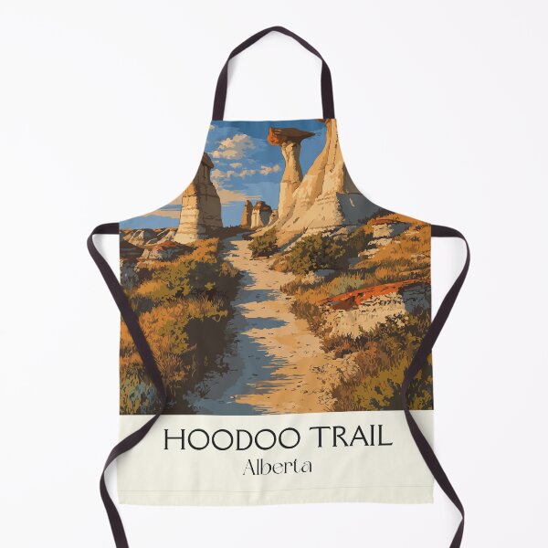Item preview, Hoodoo Trail Alberta | Drumheller Badlands Art Print designed and sold by TuncGK.