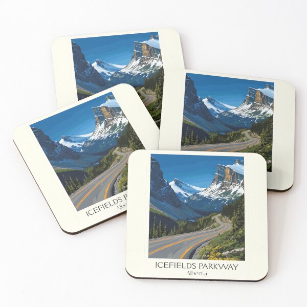 Item preview, Icefields Parkway Alberta | Scenic Rockies Road Trip Art designed and sold by TuncGK.