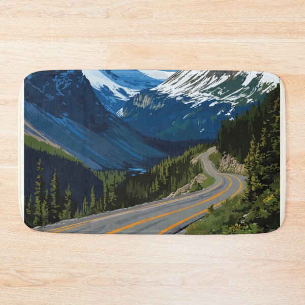 Item preview, Icefields Parkway Alberta | Scenic Rockies Road Trip Art designed and sold by TuncGK.