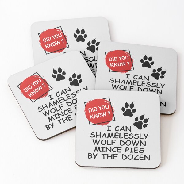Item preview, Wolfing Down Mince Pies by the Dozen. designed and sold by MPC-Mince-Pies.
