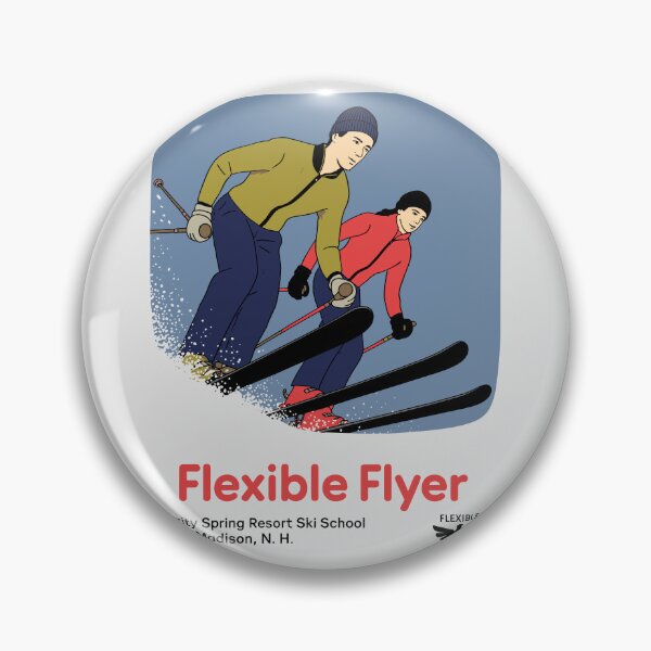 Item preview, Vintage Flexible Flyer Ski Poster – Retro Winter Sports Wall Art | Classic Ski Jump Design for Adventure & Mountain Lovers designed and sold by paulo silveira.