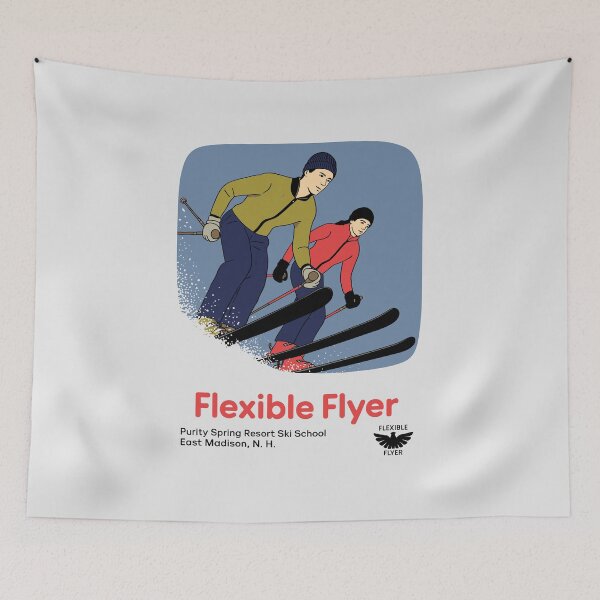 Item preview, Vintage Flexible Flyer Ski Poster – Retro Winter Sports Wall Art | Classic Ski Jump Design for Adventure & Mountain Lovers designed and sold by paulo silveira.