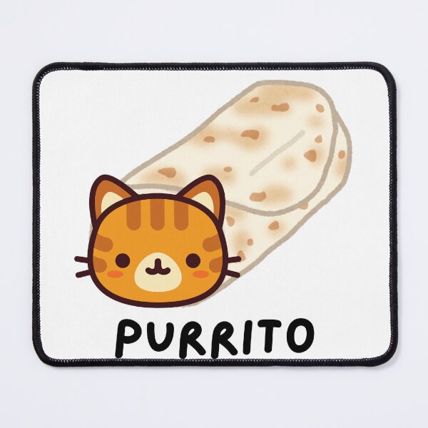 Item preview, Purrito Cat Burrito Cute Kitten in Burrito Bread designed and sold by Deanmindvortex.