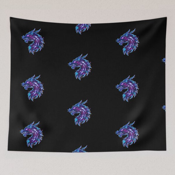 Item preview, Cyberpunk Dragon Head | Neon Glitch Art | Futuristic Dragon designed and sold by DarkNight9.